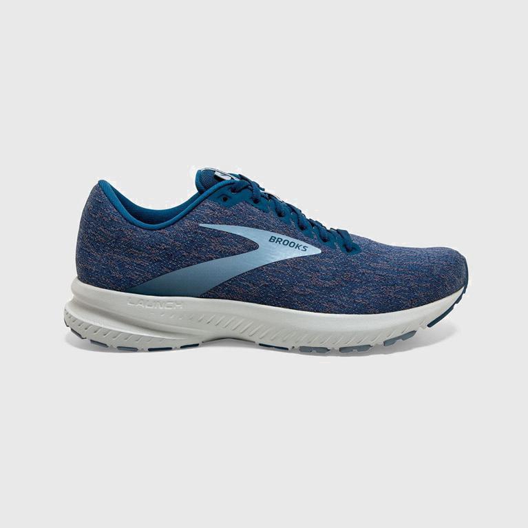 Tenis Brooks Launch 7 - Zapatillas Para Correr En Asfalto Hombre - Azules (YLQF-18936)